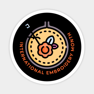 International Embroidery Month Magnet